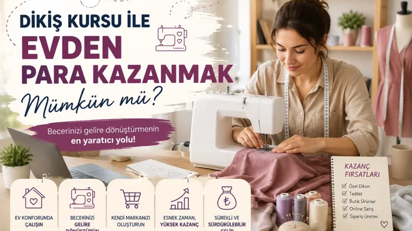 Dikiş Kursu ile Evden Para Kazanmak Mümkün mü? – Kadıköy Dikiş Kursu